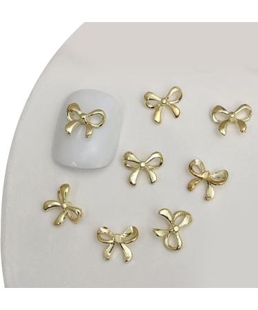 20pcs 3D Metal Nail Bowknot Nail Decorations DIY Nails Art Accessories For Eye Catching Looks Nail Ornaments 01gold - Buy Online on GoSupps.com