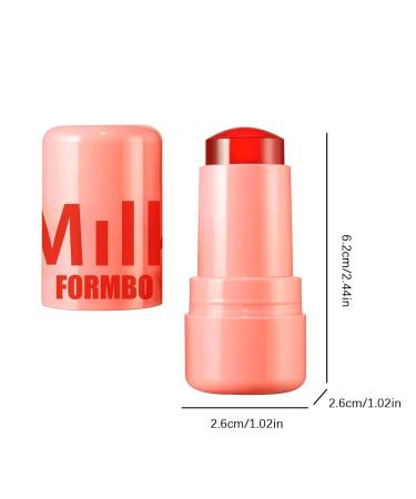 Milk Jelly Blush Stick - 0.18 Oz Cooling Water Tint for Lips & Cheeks | 4-Piece Pack with 1 000+ Swipes - Buy Online on GoSupps.com