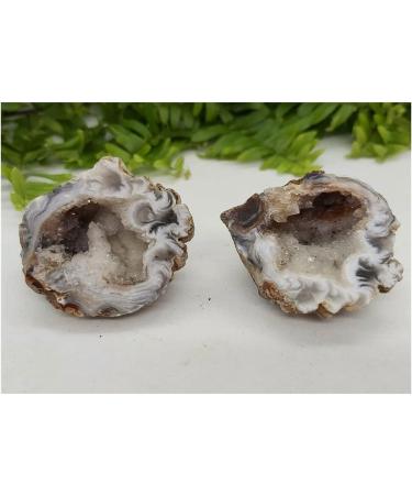 Stone 50g-60g Natural Agate Crystal Geode Set Creative Truth Love Stone Balance Gemstone Decoration ningxiao - Buy Online on GoSupps.com