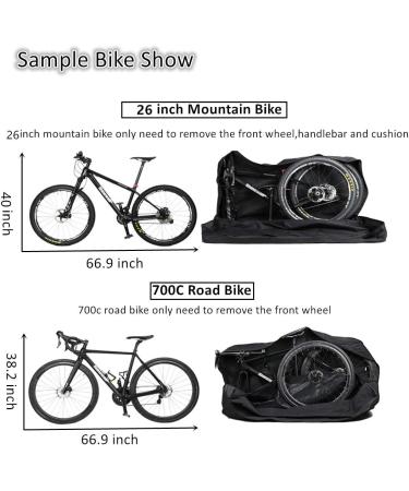 Aophire Folding Bike Bag - 26 inch Bicycle Carry Case for Air Travel & Shipping - Buy Online on GoSupps.com