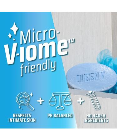 Queen V V Bar - pH Balanced Cleansing Bar 3.5 oz Enriched with Aloe and Rose Water - Buy Online on GoSupps.com