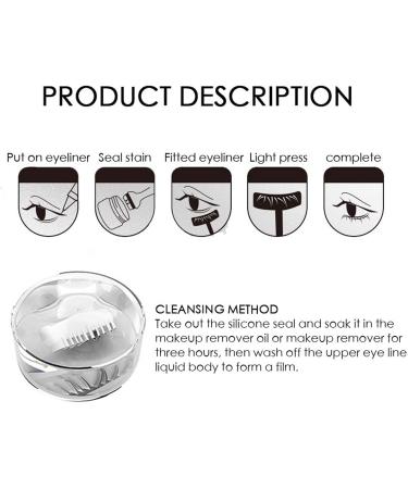 Lower Lash Stamp 2-in-1 Waterproof Eyeliner and Lower Eyelash Stamp Set Reusable Dual Head Quick Eye Makeup Tool with Ink (Brown) - Buy Online on GoSupps.com