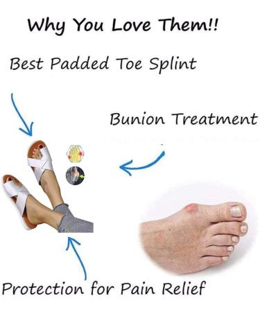 Shop Stylish & Comfortable Women s Plateau Sandals - Bunion Correction PU Leather Summer Travel Shoes | Yellow 43 EU - Buy Online on GoSupps.com