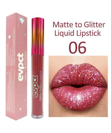 Diamond Glitter Matte Lipstick Set 3 Long Lasting Waterproof Liquid Lipsticks for Women | Best Gift Set for Shining Lips - Buy Online on GoSupps.com