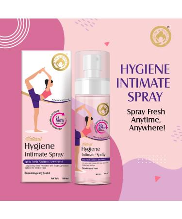 Mom & World Natural Hygiene Intimate Spray - 100ml | Dermatologically Tested for 24-Hour Odour Protection - Buy Online on GoSupps.com