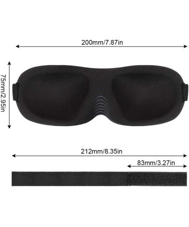 Axgo EM13DP Adjustable 3D Contoured Sleep Eye Mask - 100% Light Blocking - Gray - Buy Online on GoSupps.com