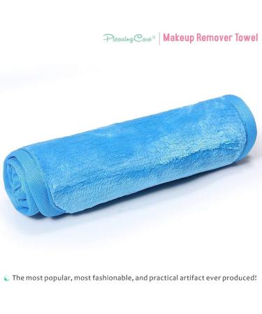 Makeup Remover Cloth Magic Towel Reusable Facial Cleansing Towel - Chemical Free Remove Makeup Instantly with Just Water - Money-back Satisfaction Guaranty (1 Blue) - Buy Online on GoSupps.com