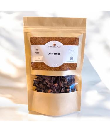  Les Trouvailles D'Horty Monte Nativo Star Anise (100 g) - Star Anise - Star Anise - Dried aromatic spices ideal for cooking and seasoning - Intense aroma and taste - Buy Online on GoSupps.com