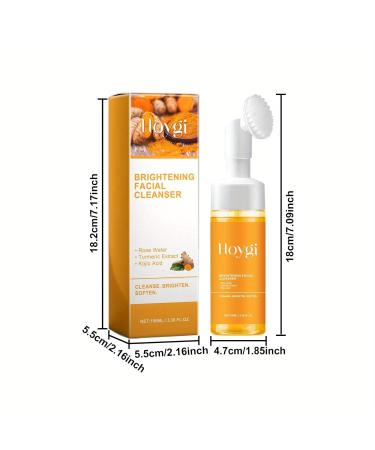 Turmeric Facial Cleanser | Foaming Face Wash for All Skin Types | Moisturizing & Deep Cleaning (100ml 2 Bottles) - Shop Now - Buy Online on GoSupps.com