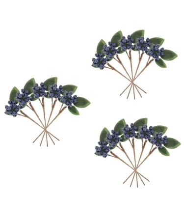 Zerodeko 15 Pcs Artificial Berry Cuttings Artificial Berry Stem Decoration Fake Berry Faux Greenery Garland Faux Floral Artificial Berry Picks Blue Decorations Plant Iron Branch Christmas Dark Bluex3pcs 18X7.5X3CMx3pcs