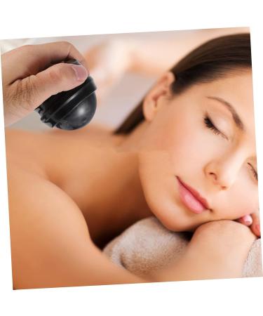 Lurrose Massage Ball - Hand Massage Device for Deep Tissue Relief | Multifunctional Fitness Accessory | 6.5x6.1cm Black Yoga Rollerball - Buy Online on GoSupps.com