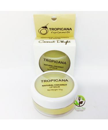 NEW!! TROPICANA NATURAL COCONUT LIP BALM (Coconut Delight) 10 g. by Thai Premium