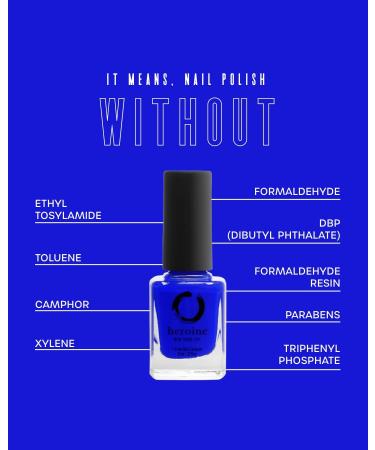 Heroine.nyc Crime Scene Bright Red Nail Polish - Cruelty-Free, Vegan & Non-Toxic (.37 fl. oz) - Buy Online on GoSupps.com