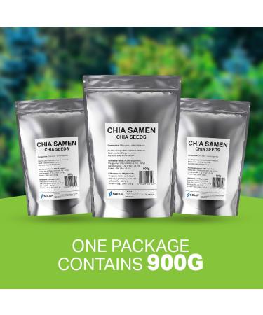 Buy SOLUP Black Chia Seeds 900g - 100% Natural Superfood for Healthy Living - International Shipping Available - Buy Online on GoSupps.com