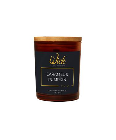 Premium Scented Candle for Home 5.0 oz Candles Gifts for Women Aromatherapy Candle Set for Home Decor Soy Wax with Strongly Fragrance for Halloween Fall Autumn Christmas Day. (Caramel Pumpkin)