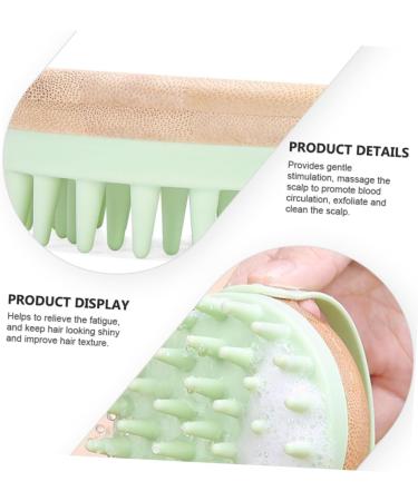 Premium Shampoo Brush & Scalp Massager - 8.4x8x7.4cm Green | Perfect for Body & Hair Care | International Shipping Available - Buy Online on GoSupps.com