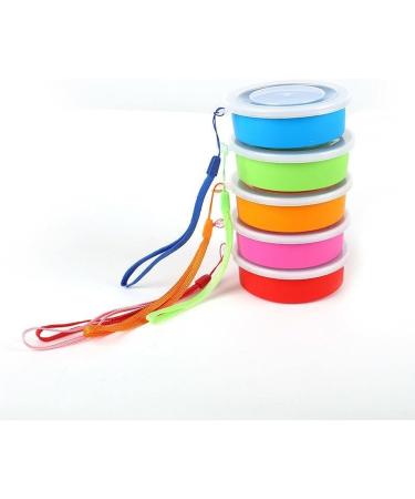 Digjobk Portable Silicone Toothbrush Cup - Foldable Telescopic With Lid - Ideal for Travel & Outdoor Use - Pink - Buy Online on GoSupps.com