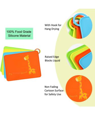 AODecor Silicone Deer Placemats for Kids | Non-Slip, BPA Free, Reusable | Perfect for Travel and Home Use - Buy Online on GoSupps.com