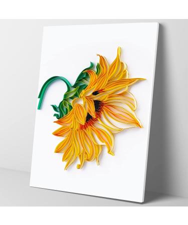 Quilling Kit for Adults - Sunflower Design | Handmade DIY Craft Kit | Home Wall Art Decor | Perfect Gift Idea - Buy Online on GoSupps.com