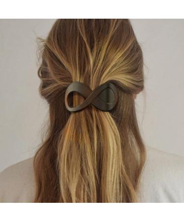 Brinie French Concord Hair Clip Set for Women and Girls - Pack of 2, Acrylic Hair Claw Clips for Thick Hair, Grip Hair Barrettes for Styling - Buy Online on GoSupps.com