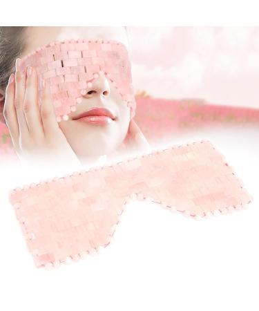 Jade Stone Eye Mask for Relaxation & Anti-Aging | Cooling Rose Quartz Eye Mask for Soothing & Facial Massage - Buy Online on GoSupps.com