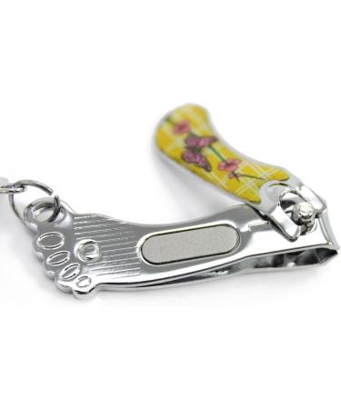 Buy com-four 5X Nail Clippers with Carabiner - Vibrant Colors for Easy Use | International Shipping Available - Buy Online on GoSupps.com