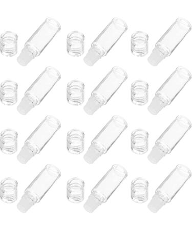 Minkissy 20Pcs Mini Empty Loose Powder Bottles - Clear 3ml Glass Containers for Cosmetic Glitter & Eye Shadow - Travel-Friendly Design - Buy Online on GoSupps.com
