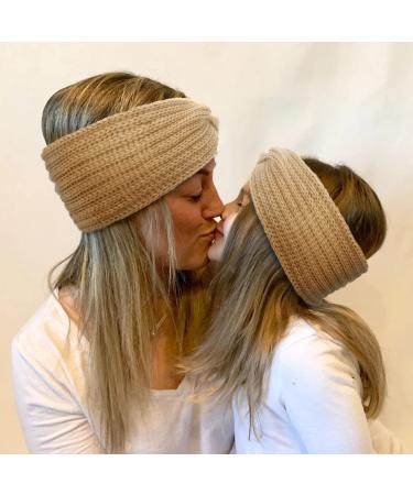 4 Pieces Ladies Winter Knitted Headbands - Crochet Elastic Ear Warmers Hair Accessories - Buy Online on GoSupps.com
