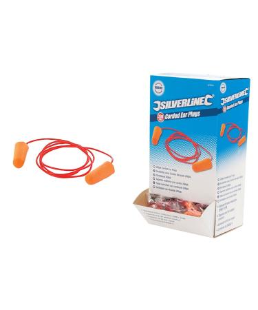 Silverline 427674 ear plugs with band SNR 37 dB 200-pack.