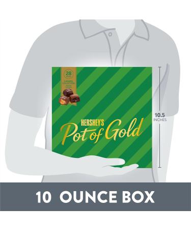 Hershey's Pot of Gold Assorted Caramel Christmas Candy Gift Box 10 oz 28 Pieces - Buy Online on GoSupps.com