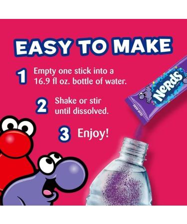 Keto Sensations: Low Carb Zero Sugar Drink Mix - Variety Pack of 2 box of Signles to Go drink Sticks - Nerds Flavor Grape Strawberry Cherry - Skittles Flavor Grape Strawberry Orange Green Apple - 60 Packets total - Comes with 2 Paper Straws and 1 Exclusiv - Buy Online on GoSupps.com