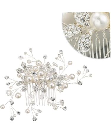 FRCOLOR Wedding Hair Accessories Wedding Headpiece Tiara Bridal Hair Comb Women Hairpin Bride Insert Comb Bridal Headdress Hair Dryer European and American Miss Flower Girl Hair Accessory - Buy Online on GoSupps.com