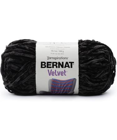 Bernat Velvet Blackbird Yarn - 2 Pack of 300g - 5 Bulky Polyester Yarn for Knitting and Crochet - 315 Yards Each - Buy Online on GoSupps.com