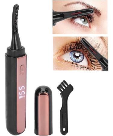 Verdant Touch Heated Eyelash Perm Electric Eyelash Curler USB Rechargeable with LCD Display 4-Level Heat Heated Eyelash Perm for Women Black - Buy Online on GoSupps.com