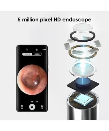 Wireless Visual Otoscope Ear Cleaning Tool with HD Endoscopy for Ear Wax Removal - Buy Online on GoSupps.com