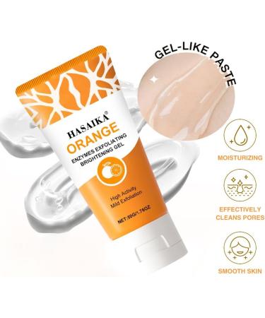 Orange Exfoliating Gel Nettoyant Visage Gommage Nettoie en profondeur et nourrit la peau (50g) - Buy Online on GoSupps.com