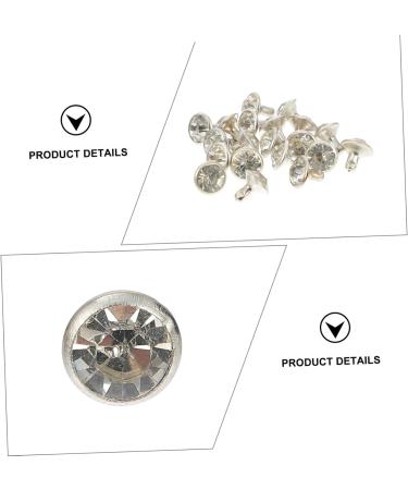 Operitacx 60 pcs DIY Chic Rivets Crafts Nails Bags Leather Re Craft Bag Clothing Clothes Durable Practical - Buy Online on GoSupps.com