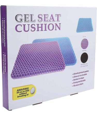 Blue Gel Seat Cushion Breathable with Non-Slip Cover Can Help in Relieving Back Pain & Sciatica Pain Seat Cushion for The Car Office Wheelchair Durable Portable - Buy Online on GoSupps.com