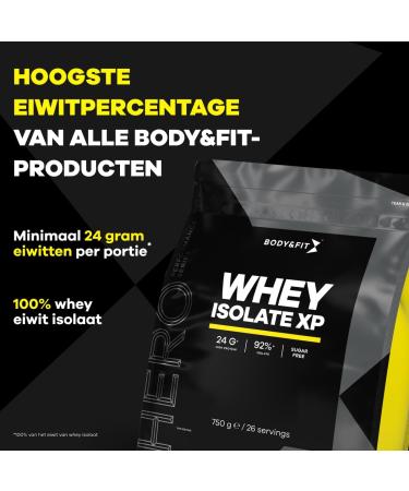 Body Fit Body&Fit Whey Isolate XP Highquality Protein shake for muscle growth and recovery Vanilla 750 grams - Buy Online on GoSupps.com