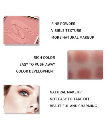 Paminify 6 Colors Matte Mineral Blush Palette for Contouring and Highlighting with Marble Brush - Bright Shimmer for Cheeks, Lips, and Eyes - Buy Online on GoSupps.com