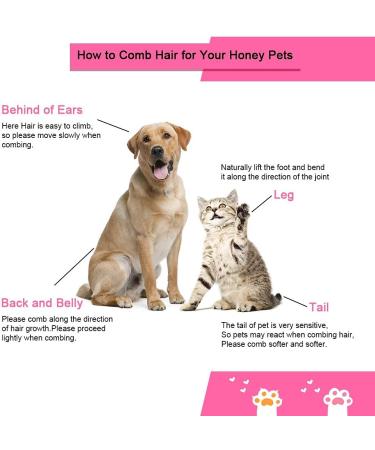 Dual Purpose Self Cleaning Slicker Brush for Dogs and Cats - Removes Shedding Mats, Tangles, and Dirt - Improves Circulation - Pink - Buy Online on GoSupps.com