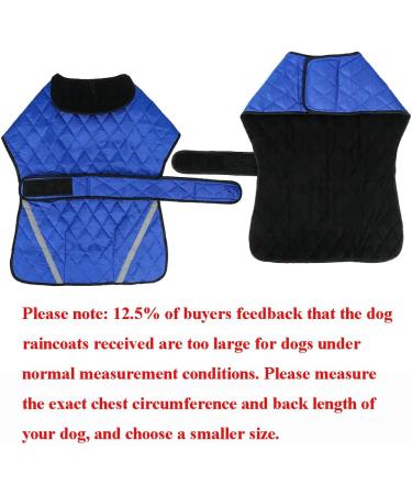 Blue 2XL Waterproof Greyhound Winter Coat for Medium Large Dogs - Buy Online on GoSupps.com
