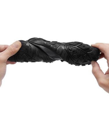 Racqua Water Shoes - Quick Dry Gradient Aqua Shoes - 11 Women/10 Men - HD131M Grey/Black - Buy Online on GoSupps.com