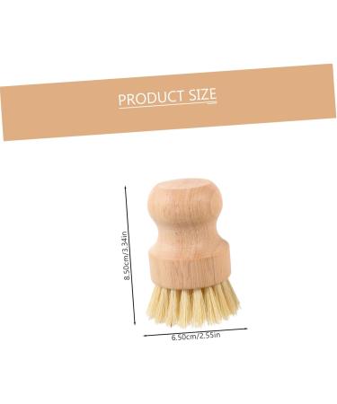 Solustre 6 Pack Rinse Brushes - Multi-Purpose Bathroom & Kitchen Cleaning Brushes with Wooden Handle - Ideal for Pots Crockery & More - Buy Online on GoSupps.com