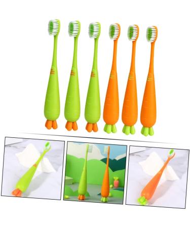 Gleavi 6th Carrot Manual Toothbrush for Kids - Fun Character Design for Toddlers & Babies Ideal for Pets - Buy in Bulk! - Buy Online on GoSupps.com