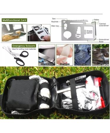 Galaxy 251 Pcs First Aid Kit - Survival Emergency Trauma Military Combat Tactical Medical - Black IFAK EMT Bag for Hunting, Camping, Hiking - Buy Online on GoSupps.com