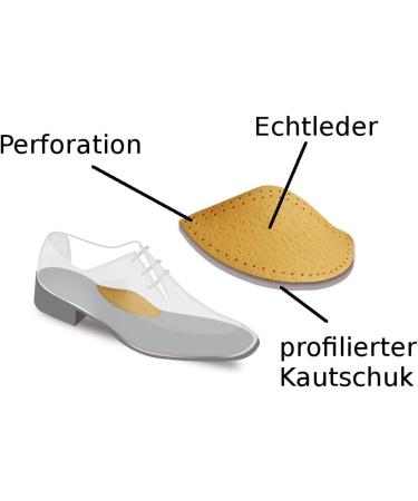 Fabacare Corbby Premium Senkfoot Support - Orthopedic Leather Shoe Inserts Self-Adhesive Lowering Base EU 40-42 Comfort & Stability - Buy Online on GoSupps.com