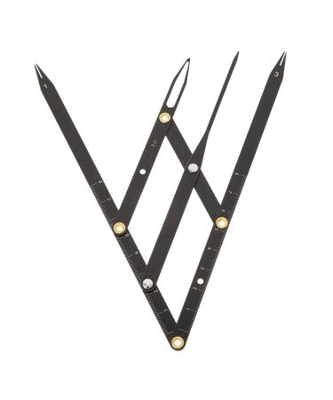 PLAFOPE R gle Sourcil Acier Inoxydable Coulisse Mesure Pr cise Positionnement Microblading Maquillage et Compact