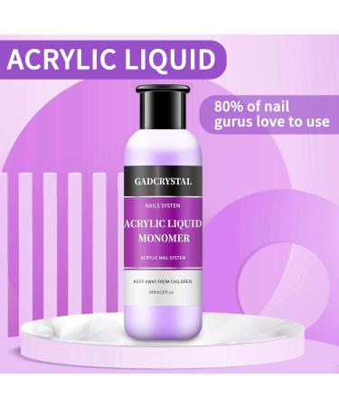 Monomer Acrylic Nail Liquid 240ml - Premium Acrylic Liquid for Nail Extensions & DIY Nail Art - Buy Online on GoSupps.com