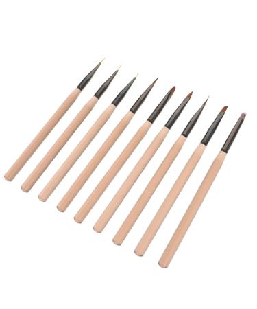 NOLITOY 9pcs Nail Art Liner Brushes Pens Nail Art Point Drill Drawing Brush Pen Manicure Tool Nail Art Design Dotting Pen Tools for DIY Manicure